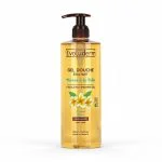 Flacon pompe doré Evoluderm Gel Douche Monoï à la Folie 500 ml