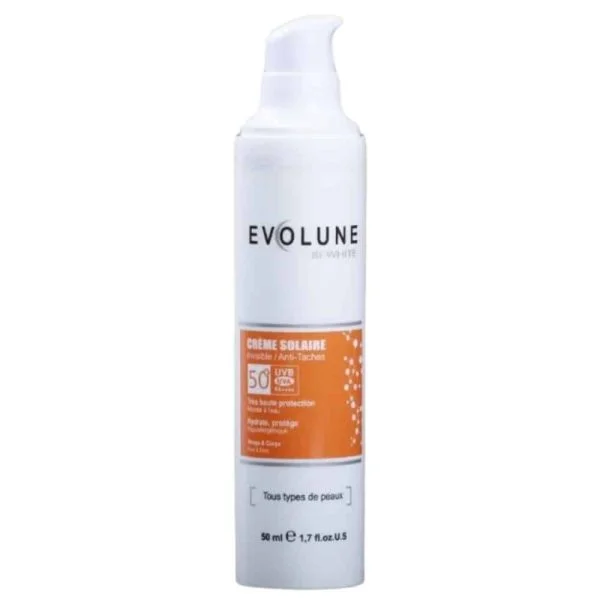 Evolune Bi-White Crème Solaire Invisible Anti-taches SPF50+ 50ml