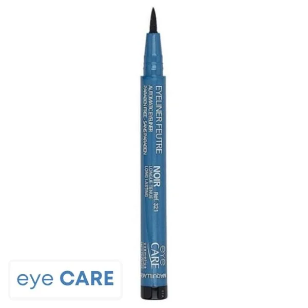 Stylo eyeliner feutre noir Eye Care au corps bleu