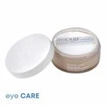 Pot ouvert de poudre libre Eye Care avec houppette blanche