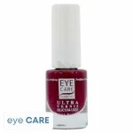 Flacon de vernis à ongles Eye Care teinte bordeaux, capuchon blanc