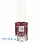Flacon Eye Care Ultra Vernis teinte rouge sombre, capuchon blanc