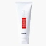 Tube blanc mousse nettoyante acide salicylique Eyenlip, étiquette rouge verticale