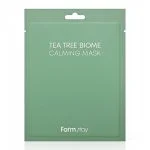 Sachet vert Farmstay Tea Tree Biome Calming Mask, masque en tissu