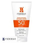 Tube blanc et orange Fiderma crème invisible SPF50+ 50 ml