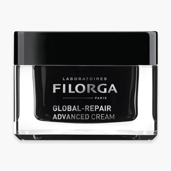 Pot en verre noir Filorga Global-Repair Advanced Cream crème visage 50 ml