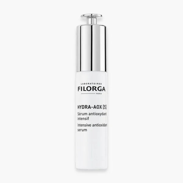 Flacon blanc argenté Filorga Hydra-Aox 5 sérum antioxydant 30 ml