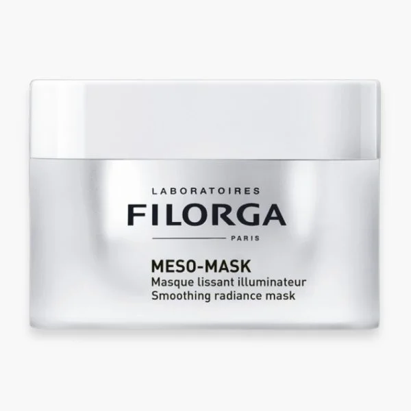 Pot argenté Filorga Meso-Mask masque lissant illuminateur 50 ml couvercle blanc