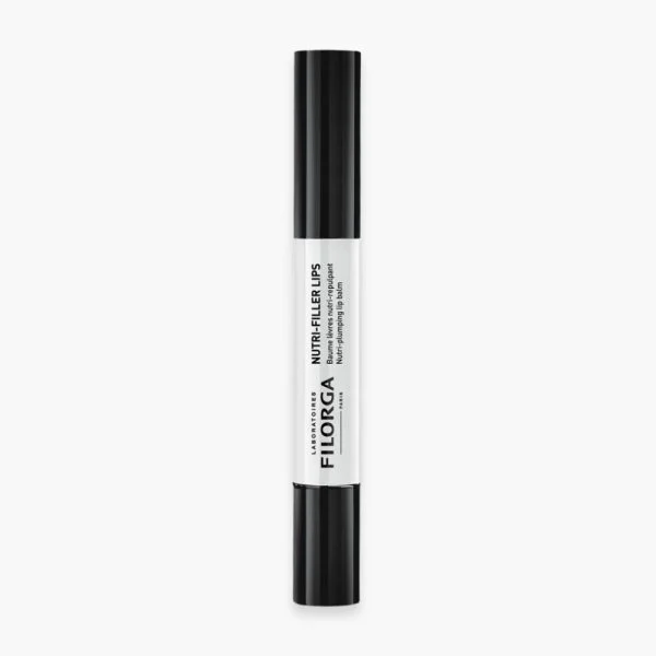 Stick noir et blanc Filorga Nutri-Filler Lips, baume lèvres nutri-repulpant, 4 g