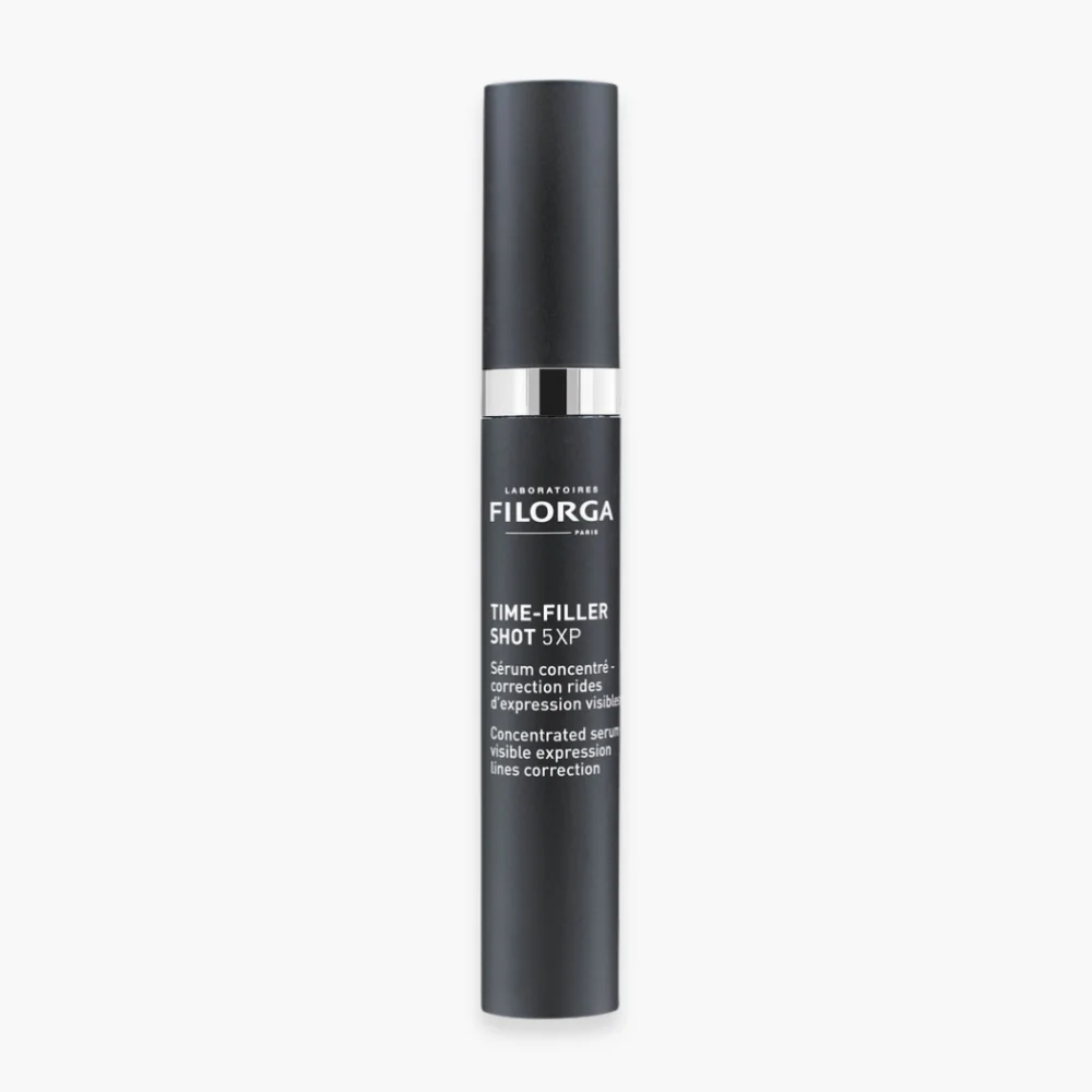 filorga-time-filler-shot-5xp-serum-concentre-correction-rides-15ml.jpg Flacon stylo noir Filorga Time-Filler Shot 5XP sérum concentré rides 15 ml