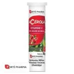 Tube blanc et rouge Forté Pharma Acérola Vitamine C, 12 comprimés fruits rouges