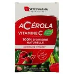 Boîte rouge Forté Pharma Acérola vitamine C 36 comprimés à croquer