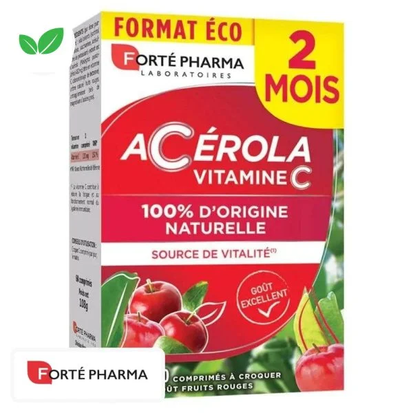 Forté Pharma Acérola Vitamine C 60 comprimés