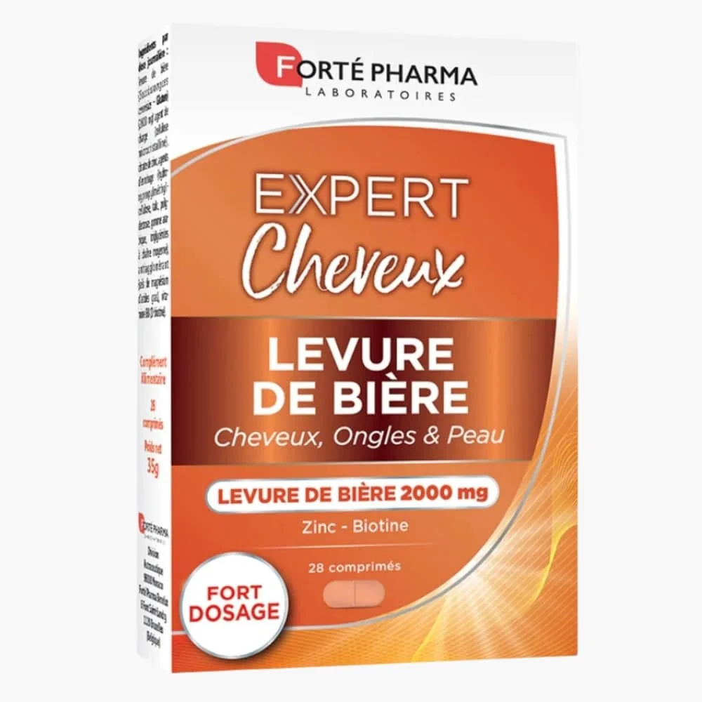 forte-pharma-expert-cheveux-ongles-et-peau-levure-de-biere-2000mg-28-comprimes.jpg Boîte orange Forté Pharma Expert Cheveux levure de bière 28 comprimés
