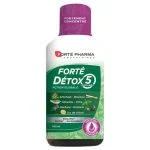 Flacon vert et violet Forté Pharma Forté Détox 5 Organes 500 ml