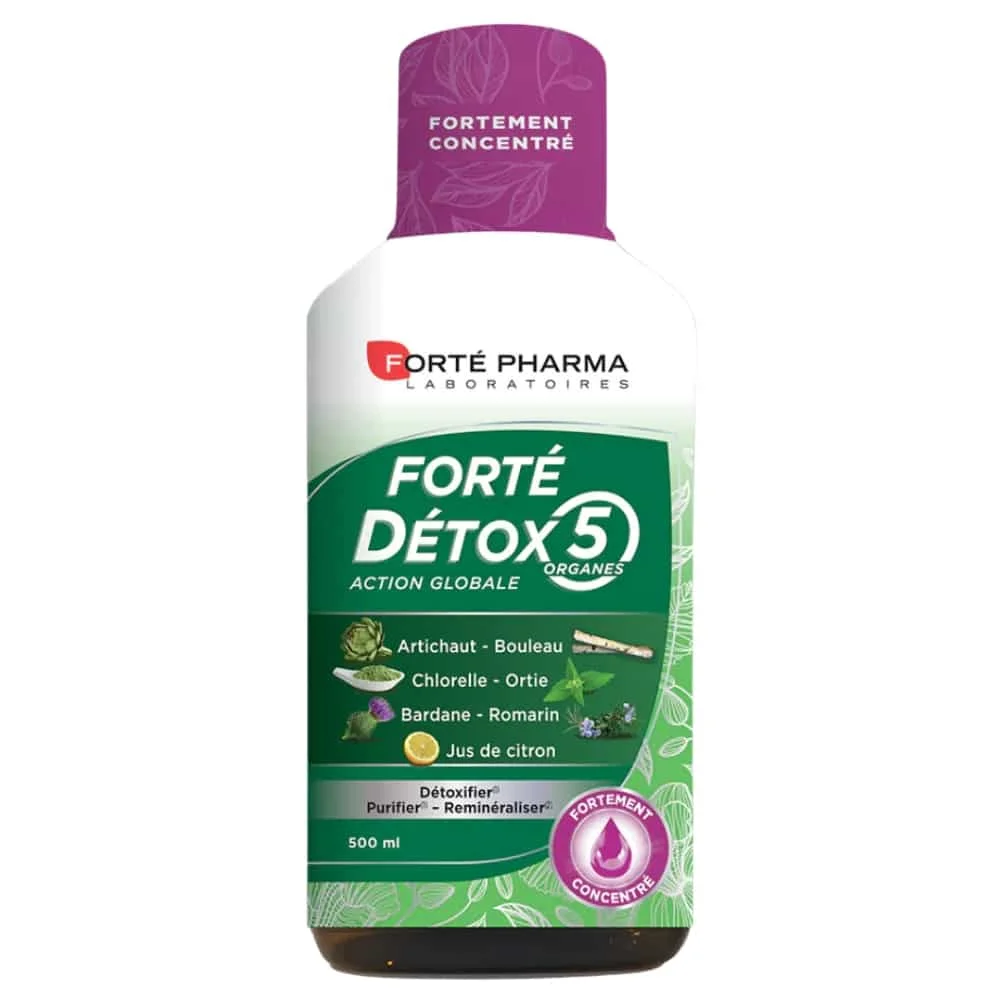 forte-pharma-forte-detox-5-organes-action-globale-500ml.jpg Flacon vert et violet Forté Pharma Forté Détox 5 Organes 500 ml