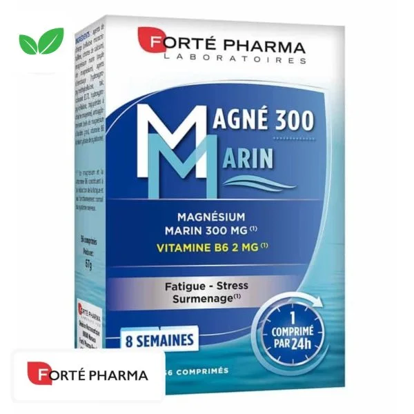 Étui bleu Forté Pharma Magné 300 Marin magnésium marin et vitamine B6