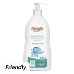 Flacon pompe blanc Friendly Organic nettoyant biberons sans parfum 750 ml