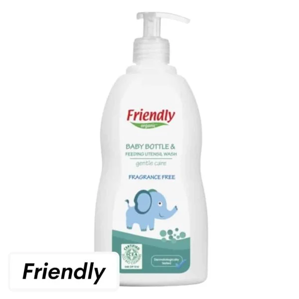 Friendly Organic Nettoyant Biberons et Ustensiles Sans Parfum 750ml