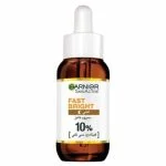 Flacon ambré pipette Garnier SkinActive Fast Bright sérum nuit vitamine C