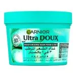 Pot turquoise Garnier Ultra Doux Hair Food hydratant aloe vera 3 en 1