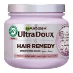 Pot rose Garnier Ultra Doux Hair Remedy masque lissant eau de riz amidon
