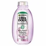 Grand flacon rose Garnier Ultra Doux shampooing lissant eau de riz 400 ml