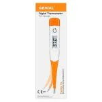 Étui blanc et orange du thermomètre digital Genial T15 pointe flexible