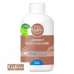 Flacon blanc Gifrer liniment oléo-calcaire soin pour le change 500 ml