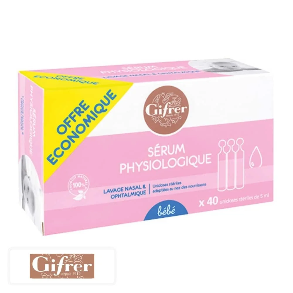 gifrer-bebe-serum-physiologique-lavage-nasal-et-ophtalmique-40x5ml.jpg Boîte rose Gifrer sérum physiologique 40 unidoses, bandeau offre économique