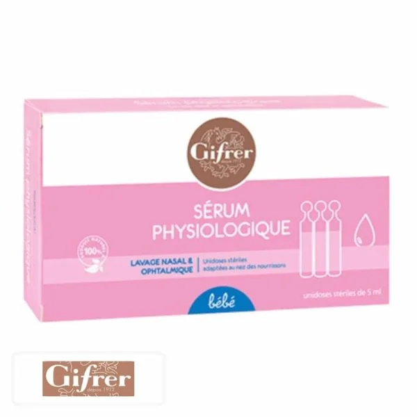Gifrer Bébé Sérum PHYSIOLOGIQUE Lavage Nasal Et Ophtalmique 5x 5ml