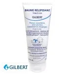 Tube blanc Gilbert Baume Relipidant visage et corps, 200 ml, texte bleu