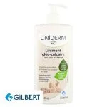 Flacon pompe Liniderm liniment oléo-calcaire Gilbert 480 ml étiquette verte