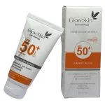 Tube et étui GlowSkin Dermatology crème solaire invisible SPF50+ anti-taches