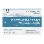 Boîte bleue et blanche Granions Décontractant Musculaire, 30 ampoules buvables