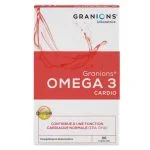 Boîte rouge et blanche Granions Omega 3 Cardio, 30 capsules