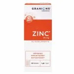 Boîte orange et blanche Granions Zinc 15 mg, 60 gélules