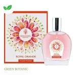 Flacon et étui parfum Green Botanic Royal Orange femme rosace de pétales
