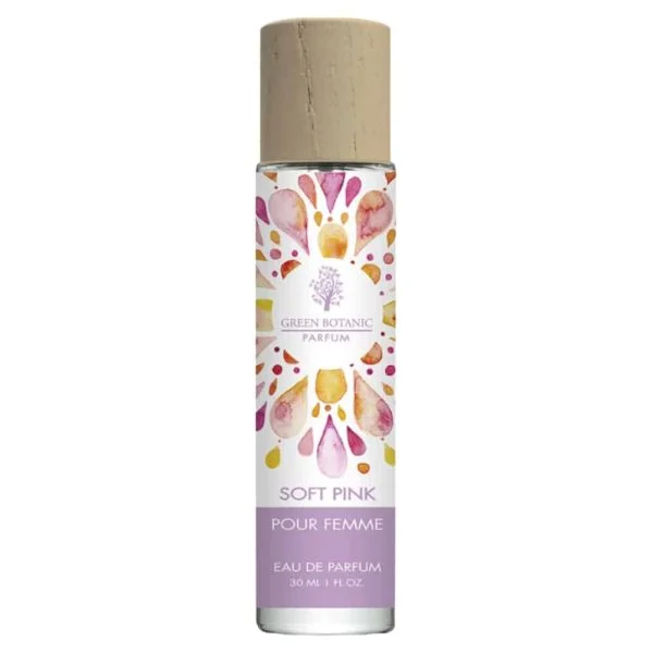 Flacon Green Botanic Soft Pink eau de parfum 30 ml bouchon beige