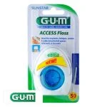 Blister GUM Access Floss avec boîtier distributeur blanc et bleu