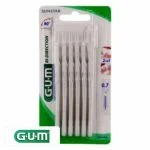 Blister de six brossettes interdentaires GUM Bi-Direction beiges 0,7 mm