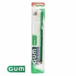 Brosse à dents GUM Classic verte avec capuchon sous blister