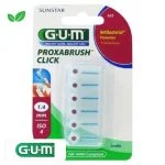 Blister GUM Proxabrush Click 622 six recharges brossettes bordeaux 1,4 mm