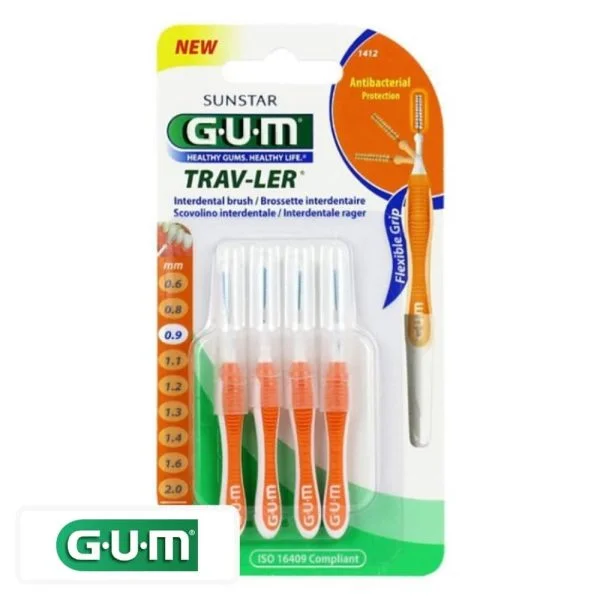 GUM Trav-ler Brossettes Interdentaires 1412 0.9 Mm