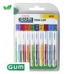Blister GUM Trav-Ler 1699 multipack avec neuf brossettes interdentaires de couleurs différentes