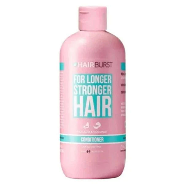 Flacon rose Hairburst après-shampoing avocat et noix de coco 350 ml