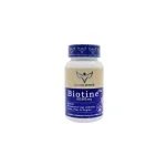 Flacon bleu et beige Health Power Biotine Plus, ligne beauté