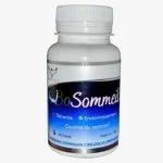Flacon blanc Health Power BoSommeil à étiquette bleu nuit, 60 gélules