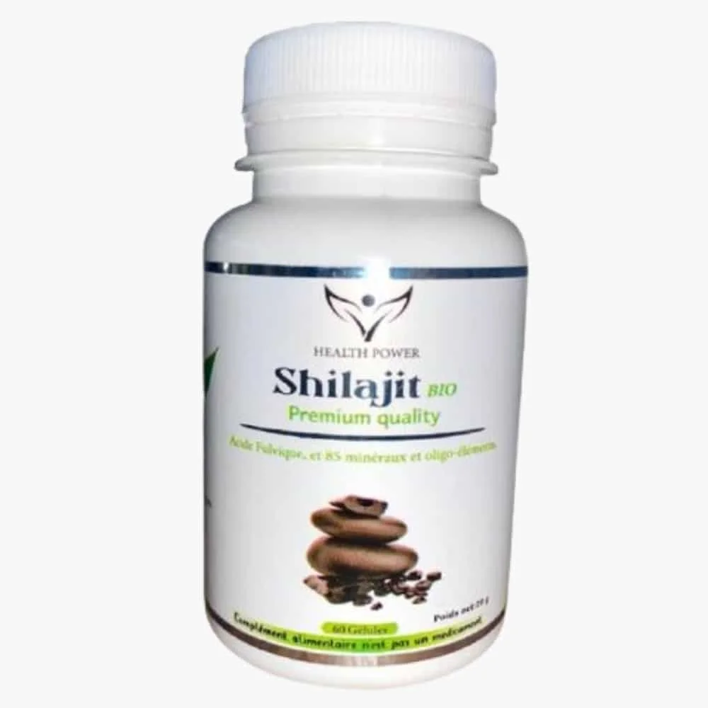 health-power-shilajit-bio-60-gelules.jpg Pot blanc Shilajit bio Health Power, 60 gélules, acide fulvique