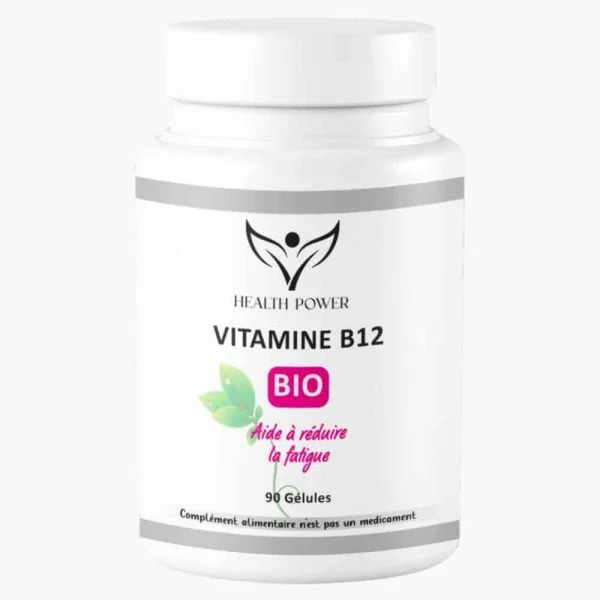 Pot blanc Vitamine B12 bio Health Power, 90 gélules
